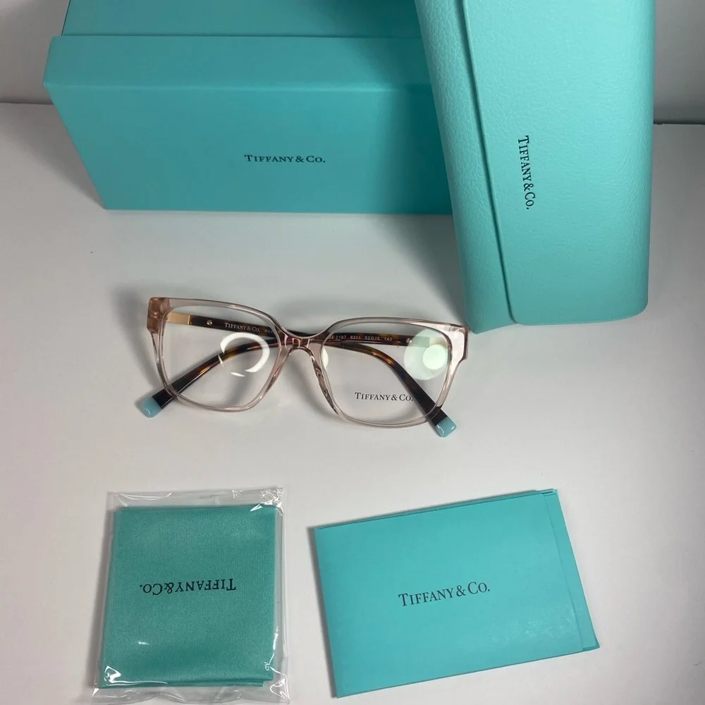 Tiffany TF2197 Square Rectangle Women's Eyeglasses 54 mm - Picture 10 of 13